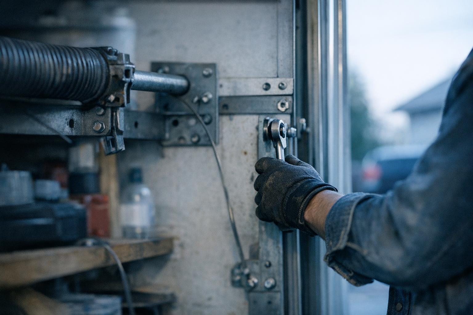 How Balance Adjustment applies to Garage Door services in St. Albert, Canada — practical illustration