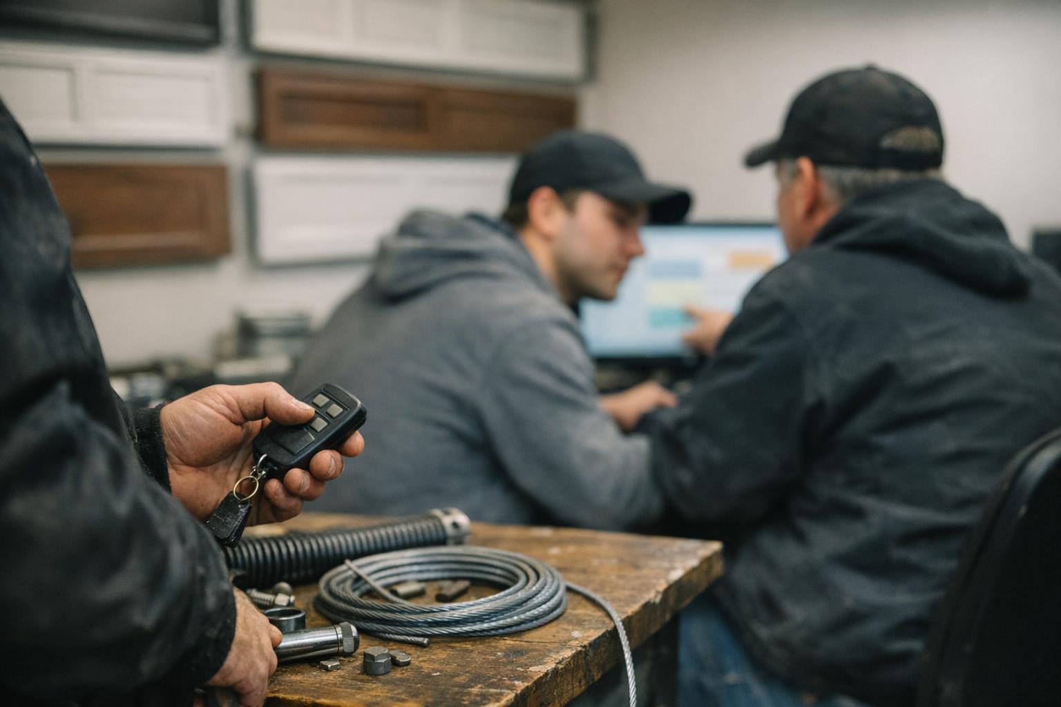 Commercial Garage Door in Garage Door: Commercial Garage Door is a heavy-duty industrial or business-grade door system designed — visual guide