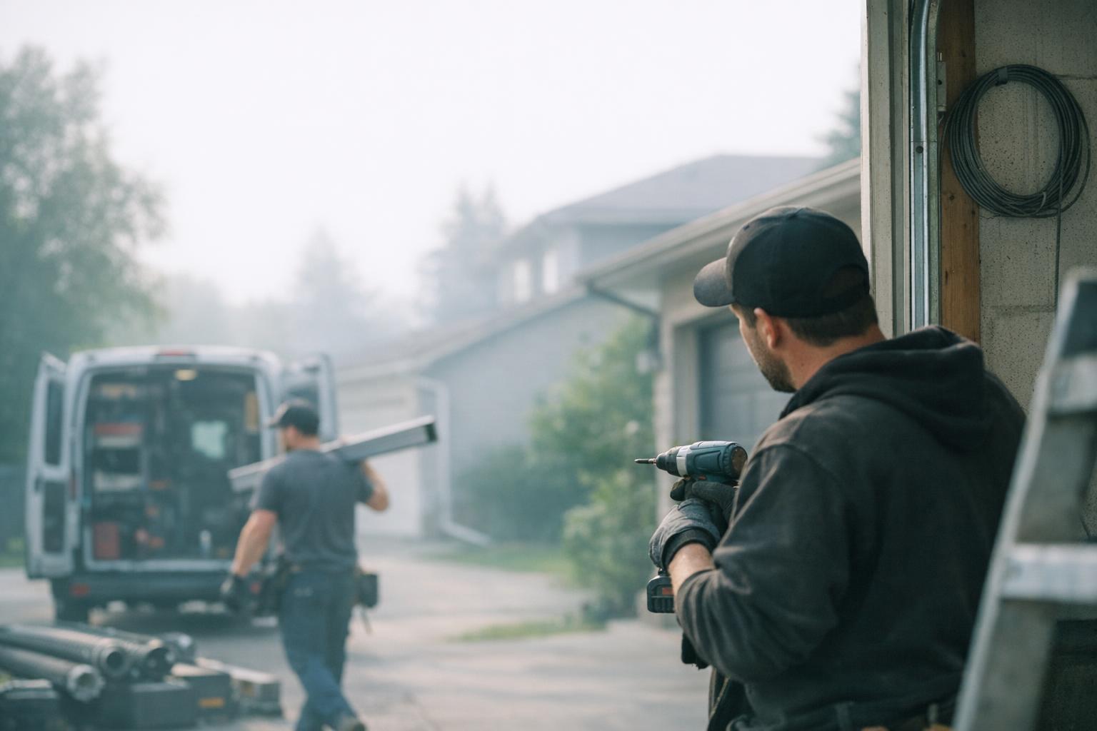 How Garage Door Noise applies to Garage Door services in St. Albert, Canada — practical illustration