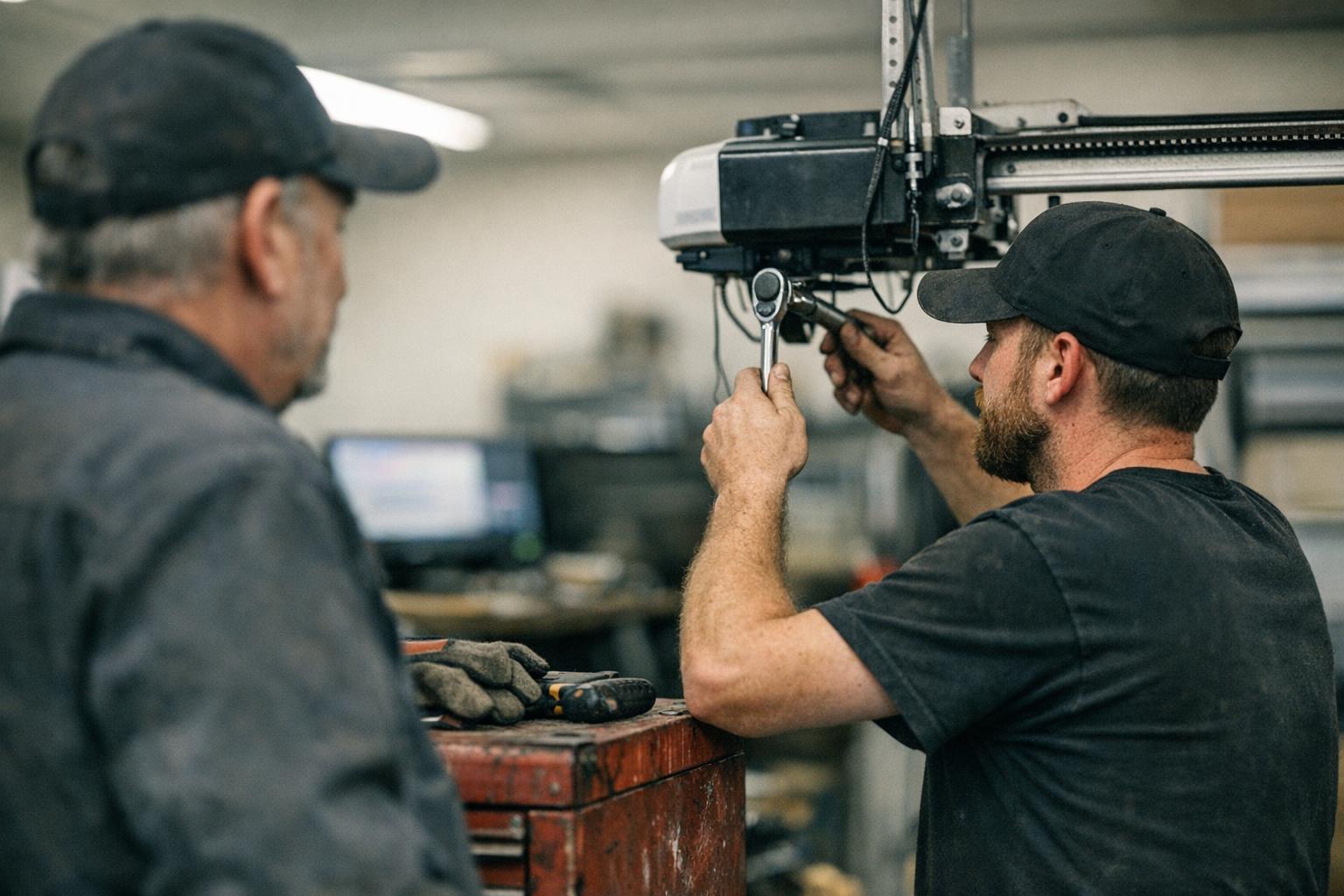 Garage Door Remote in Garage Door: Garage Door Remote is a handheld wireless device that sends radio signals — visual guide