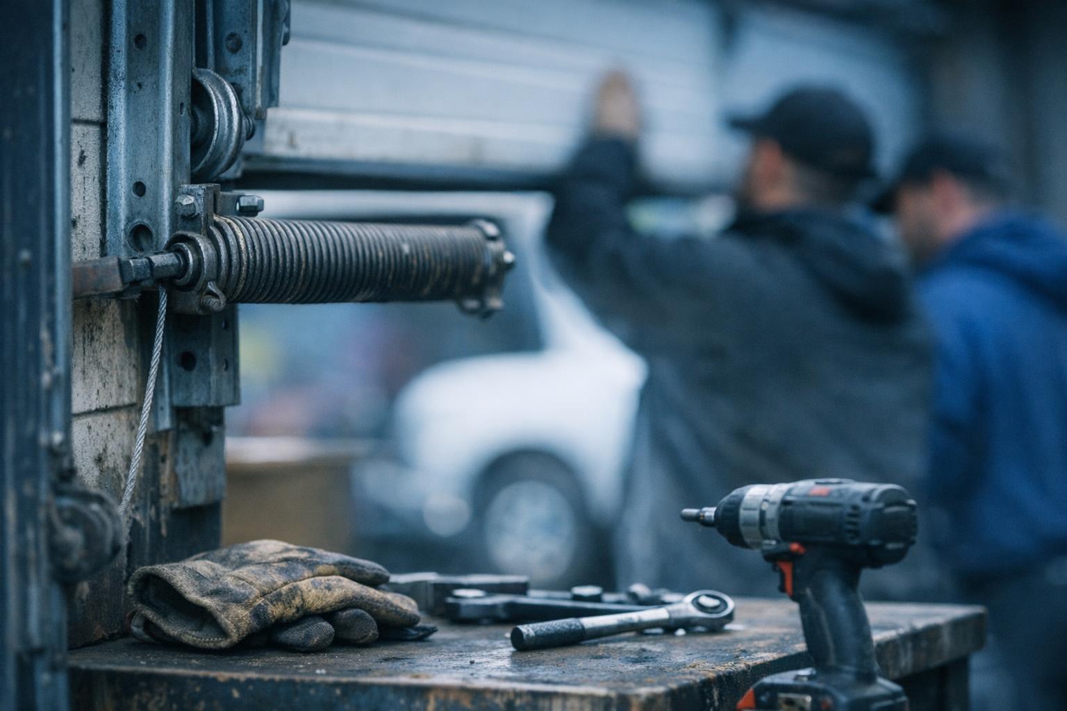 Garage Door Sensors in Garage Door: Garage Door Sensors are electronic safety devices that detect objects and movement — visual guide