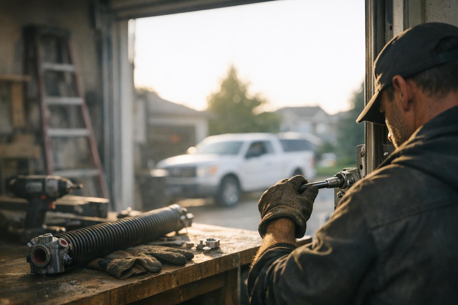 How Garage Door Track applies to Garage Door services in St. Albert, Canada — practical illustration