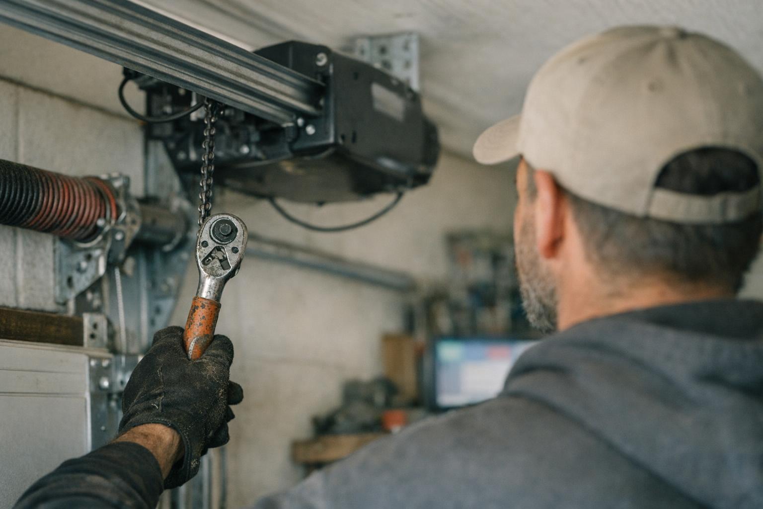 Roller Replacement in Garage Door: Roller Replacement is the process of removing worn or damaged garage door — visual guide