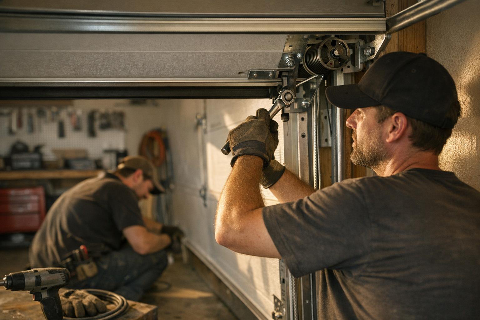 How Track Alignment Service applies to Garage Door services in St. Albert, Canada — practical illustration