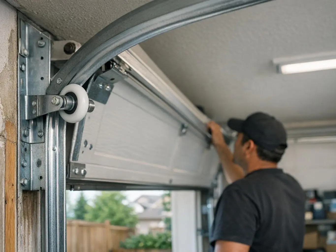 Extension Spring in Garage Door: Extension Spring is a metal coil that stretches and contracts to balance — visual guide