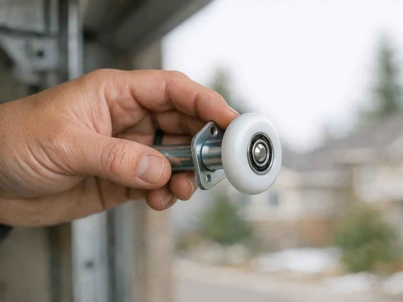 Hardware Replacement in Garage Door: Hardware Replacement is the process of removing and installing new metal components — visual guide