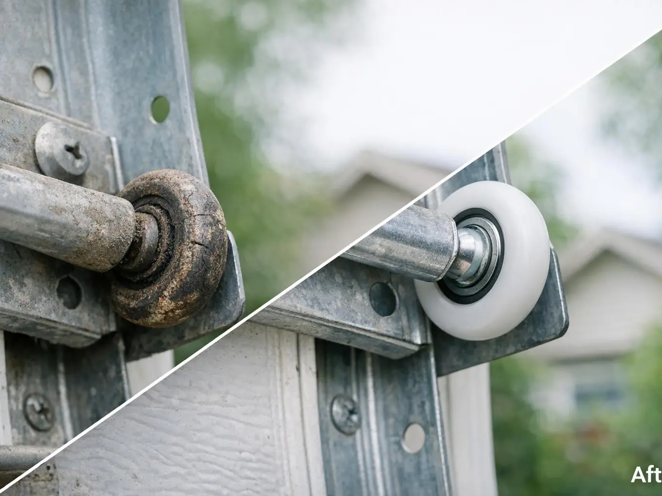 Commercial garage door installation at Nisku industrial property
