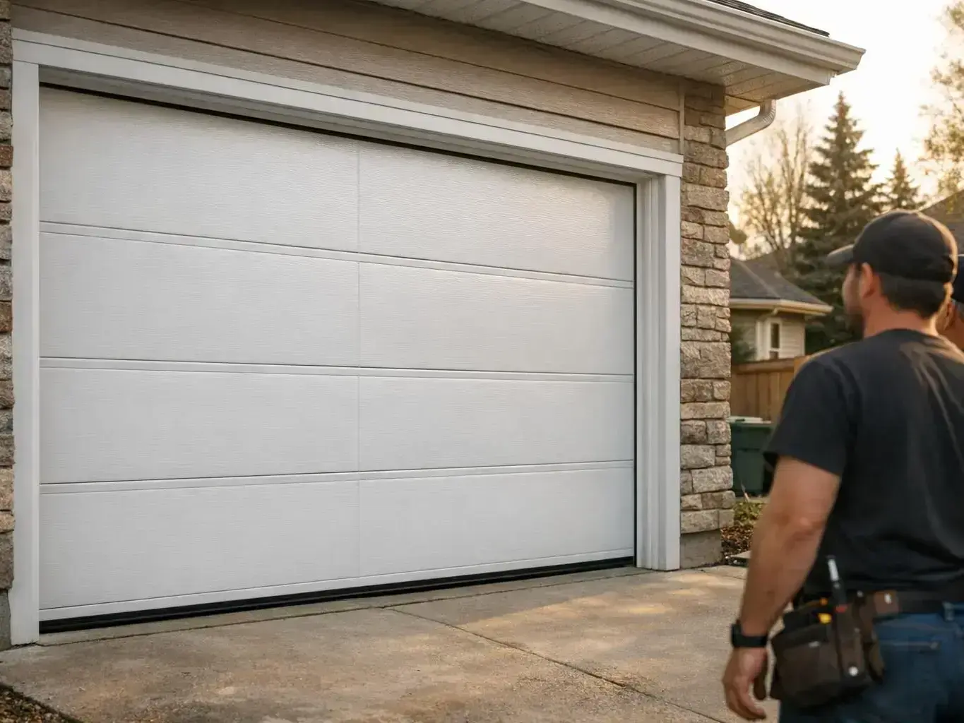 Garage door opener and sensor testing for safety compliance in Devon commercial property